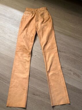 Helmut Lang Genuine Calf skin leather pants